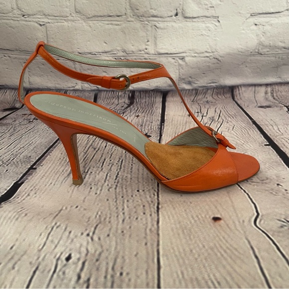 Sigerson Morrison Shoes - Sigerson Morrison Leather Strappy Sandals 8 in Fire Orange
